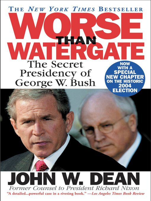 Title details for Worse Than Watergate by John W. Dean - Wait list
